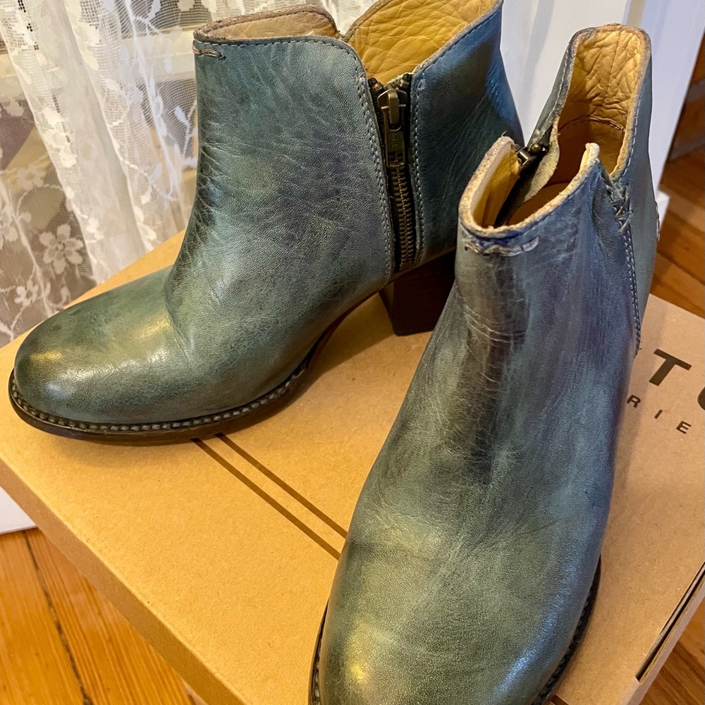 Bed Stu Blue Ankle Boots - Picture 2 of 6